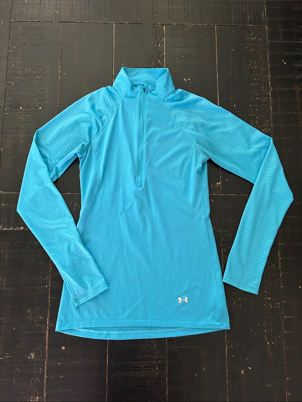Under‎ Armour Women’s Long-Sleeve Quarter-Zip Top in Bright Teal
